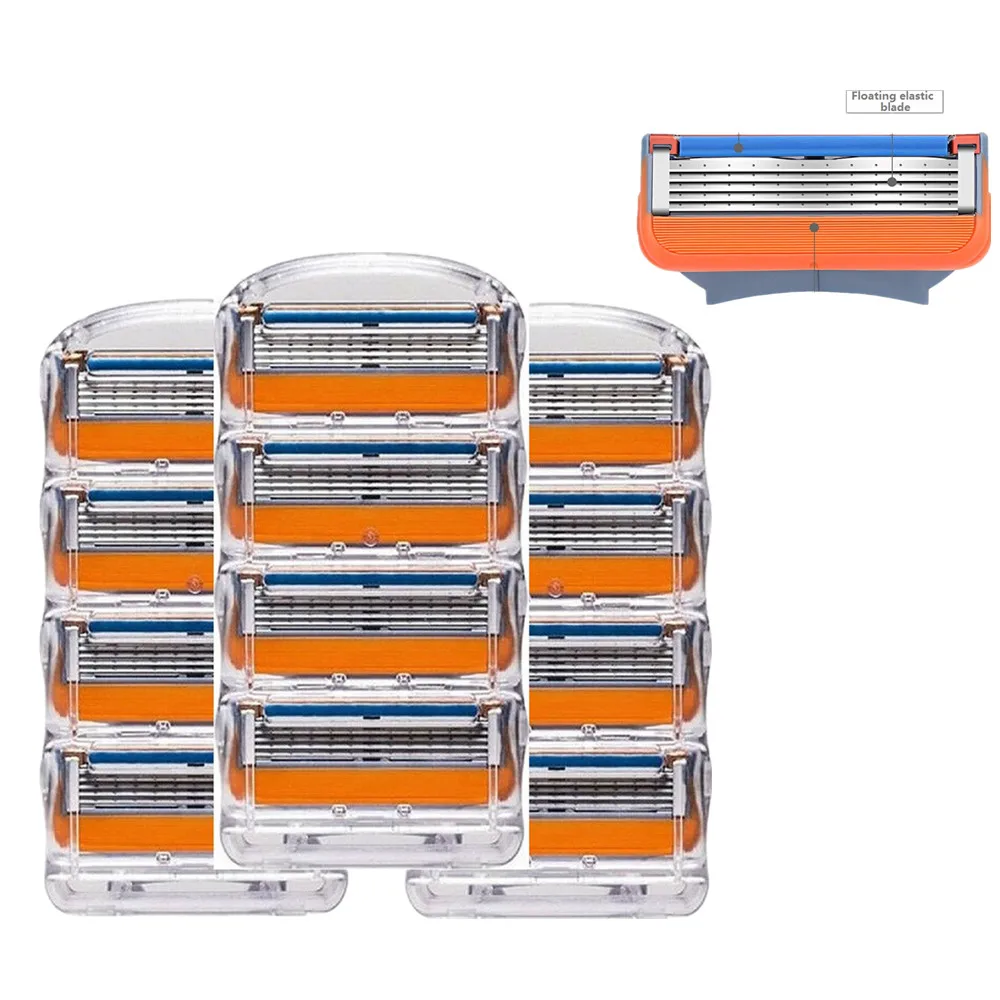 

98% Quality Close to Original Gillettee Men Face Care Shaver Razor Blades 5 Layer Razor Blades Compatible for Gillettee Fusione