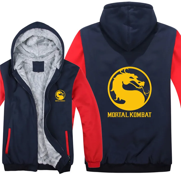Mortal Kombat толстовки мужские модные пальто пуловер теплая куртка Mortal Kombat Кофты мужские тканевые HS-030 - Цвет: as picture