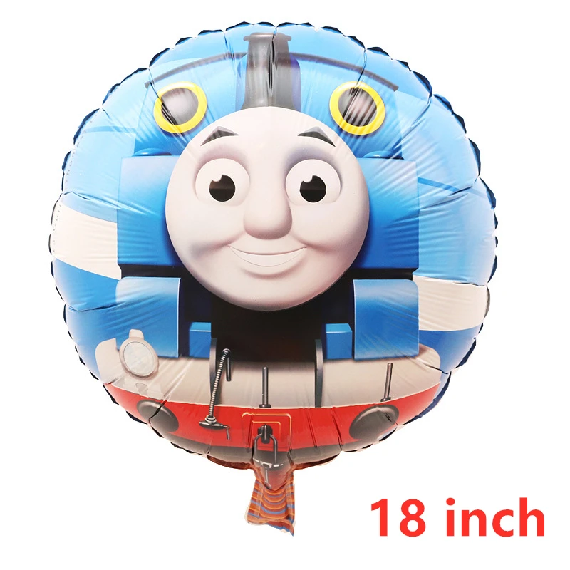 Balloon-B-1PCS Паровозик Томас и его друзья, украшения для вечеринки на день рождения, Подарочный пакет для малышей, бумажные стаканчики и тарелки, Одноразовые столовые принадлежности - Цвет: Balloon-B-1PCS