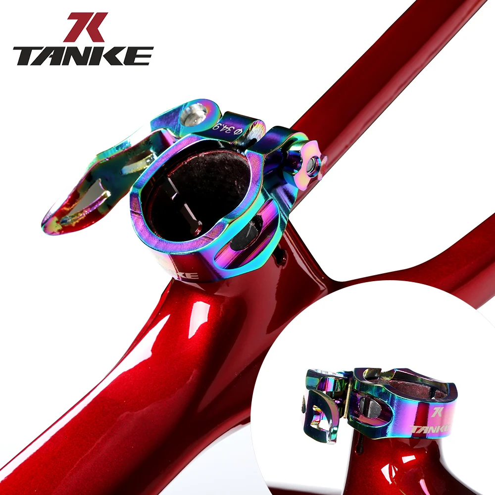 Bike Seatpost Clamp aluminum alloy quick release 31.8mm 34.9