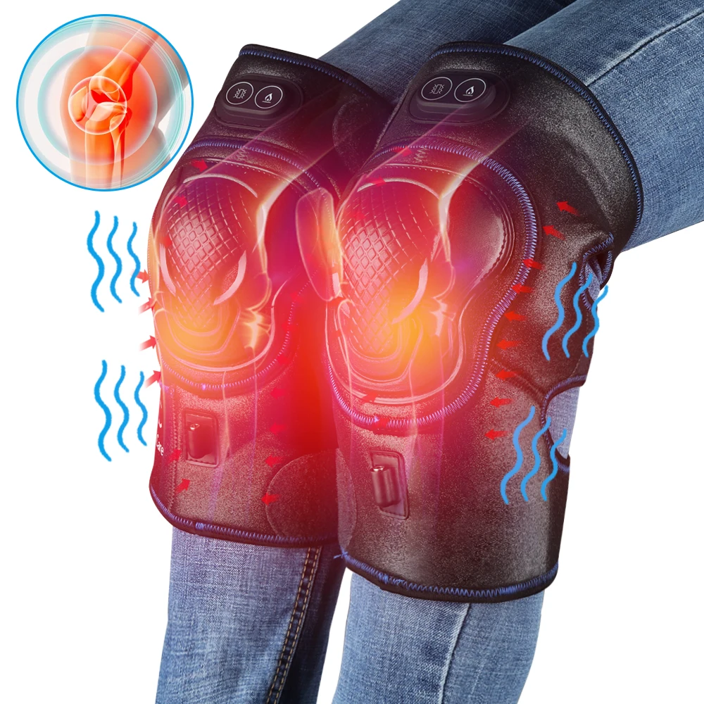 Heated Knee Brace Wrap Joint Protector Far Infrared Hot Massager Apparatus Physiotherapy instrument Vibration knee heat 1 Heated Knee Brace Wrap Joint Protector Far Infrared Hot Massager Apparatus Physiotherapy instrument Vibration knee heat 1