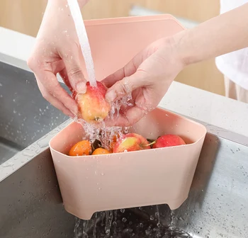 

Multifunction Corner Sink Drain Basket Suction Cup Triangular Special Filter Leftover Juice Garbage Kitchen Bathroom Sundries