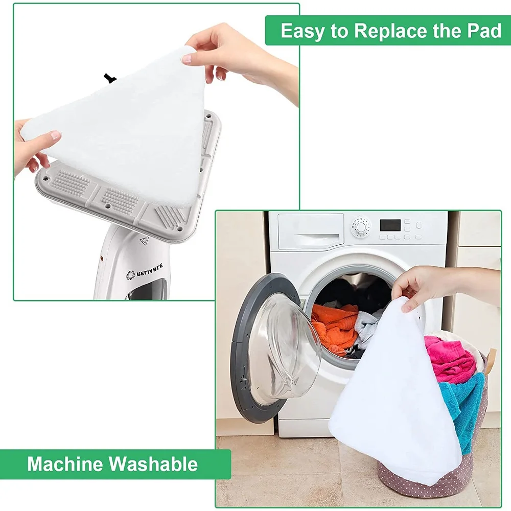 Mop Replacement Pads 2/4/6PCS Steam Mop Triangle Washable Cloth Pad Floor Cleaning Supplies scrub pads microfiber mop pad floor cleaning sheet