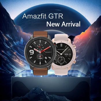 

Global Version HuaMi AMAZFIT GTR 42mm Smart Watch 5ATM Waterproof GPS 12Days Battery GLONASS Bluetooth Heart Rate Monitor