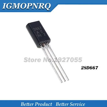 

1000PCS 2SD667 D667 TO92 TO-92L Plastic-Encapsulate Transistors New