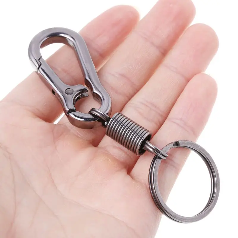 

Retractable Gourd Buckle Carabiner Keychain Waist Belt Clip Anti Lost Keyring