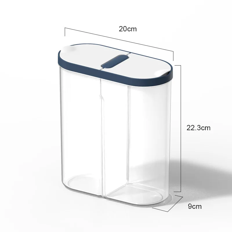 Kitchen storage box rice storage box food storage container food storage box storage box Plastic Storage Container Pasta Rice Dispenser Cereals Organizer Boxes Cabinet Fridge Storage Jars Home Kitchen Accessories