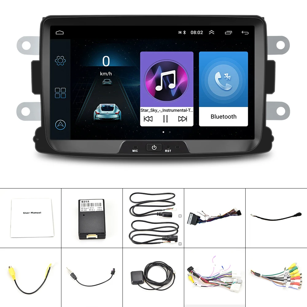 Автомагнитола Podofo 2DIN Android 8 1 дюймов HD Wi Fi GPS для Renault