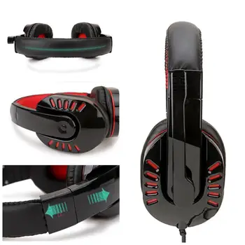 

3.5mm Gaming Headset Computer Headset for PC Laptop Wired Volume Control Hearing Protection Headphone
