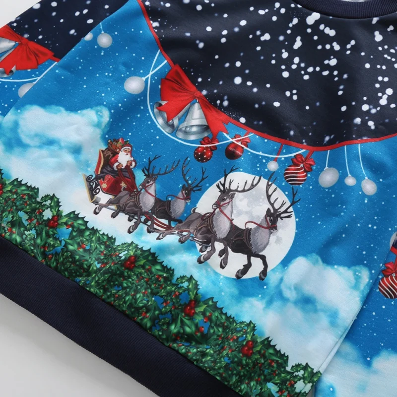 Baby Sweatshirts Girls Boys Winter Spring Autumn Children Hoodies Cartoon Christmas Pullovers Kids T-shirt Clothes