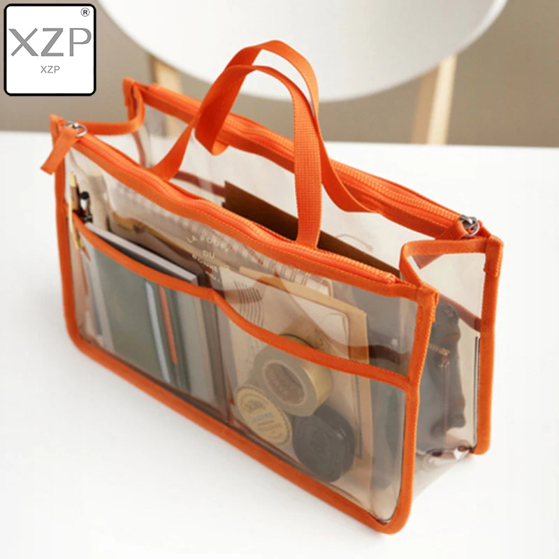  XZP PVC Transparent Cosmetic Bag Women Travel Makeup Case Waterproof Toiletry Wash Pouch Clear Nece