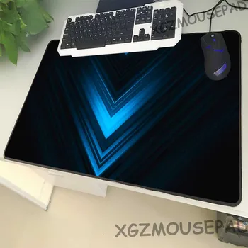 

XGZ Light Sense Line Large Size Mouse Pad Lock Side Fashion Technology Blue Print Laptop PC Desk Mat Rubber Non-slip Promotion