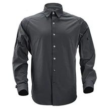 Мужской открытый альпинистский спортивный быстрый сухой длинный рукав тактическая рубашка походные тренировочные рубашки-милитари тонкие эластичные дышащие топы