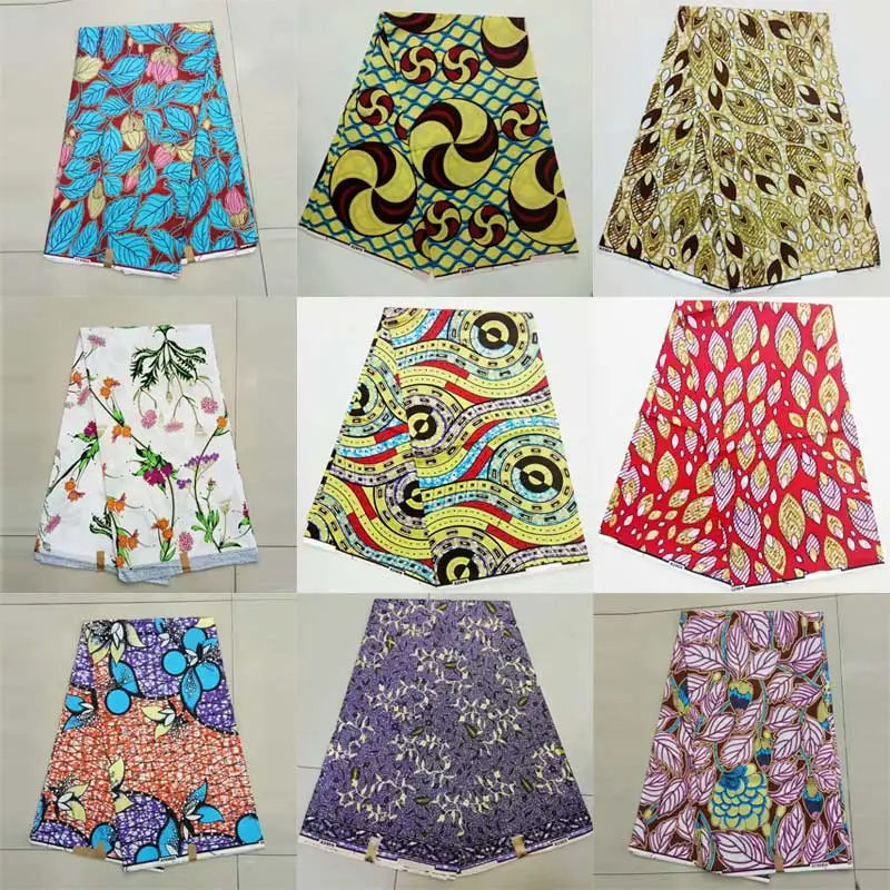 

Nigerian Lace Fabrics Wax gold African Cotton Print Ankara High Quality veritable Wax 2019 pagne africain Ankara wax veritable