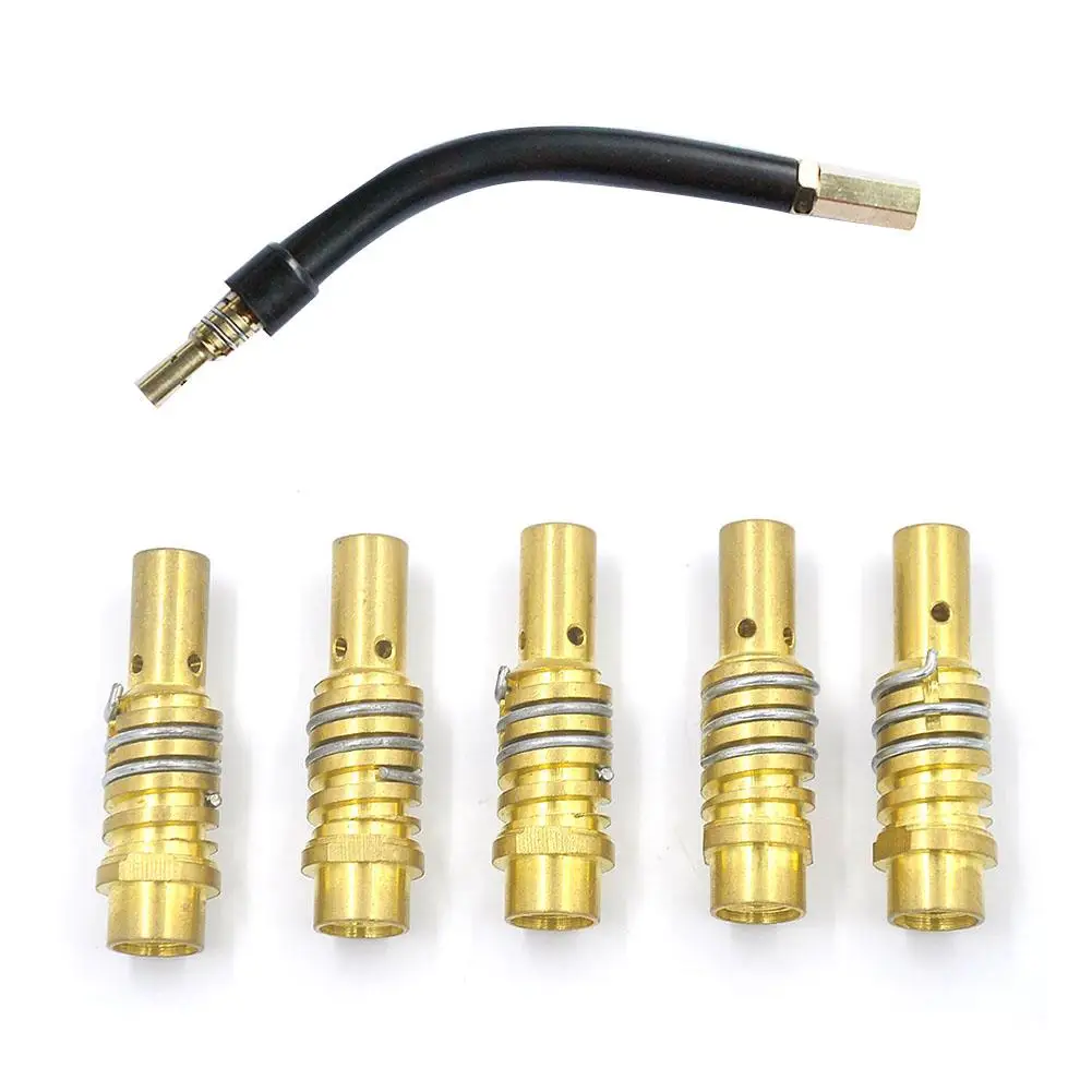 

5PCS 15AK Gas Nozzle Holder M6 with Retaining Spring MB 14/15 or TBI 150 MIG/MAG Welding Torch Contact Tip Holder Burner #20
