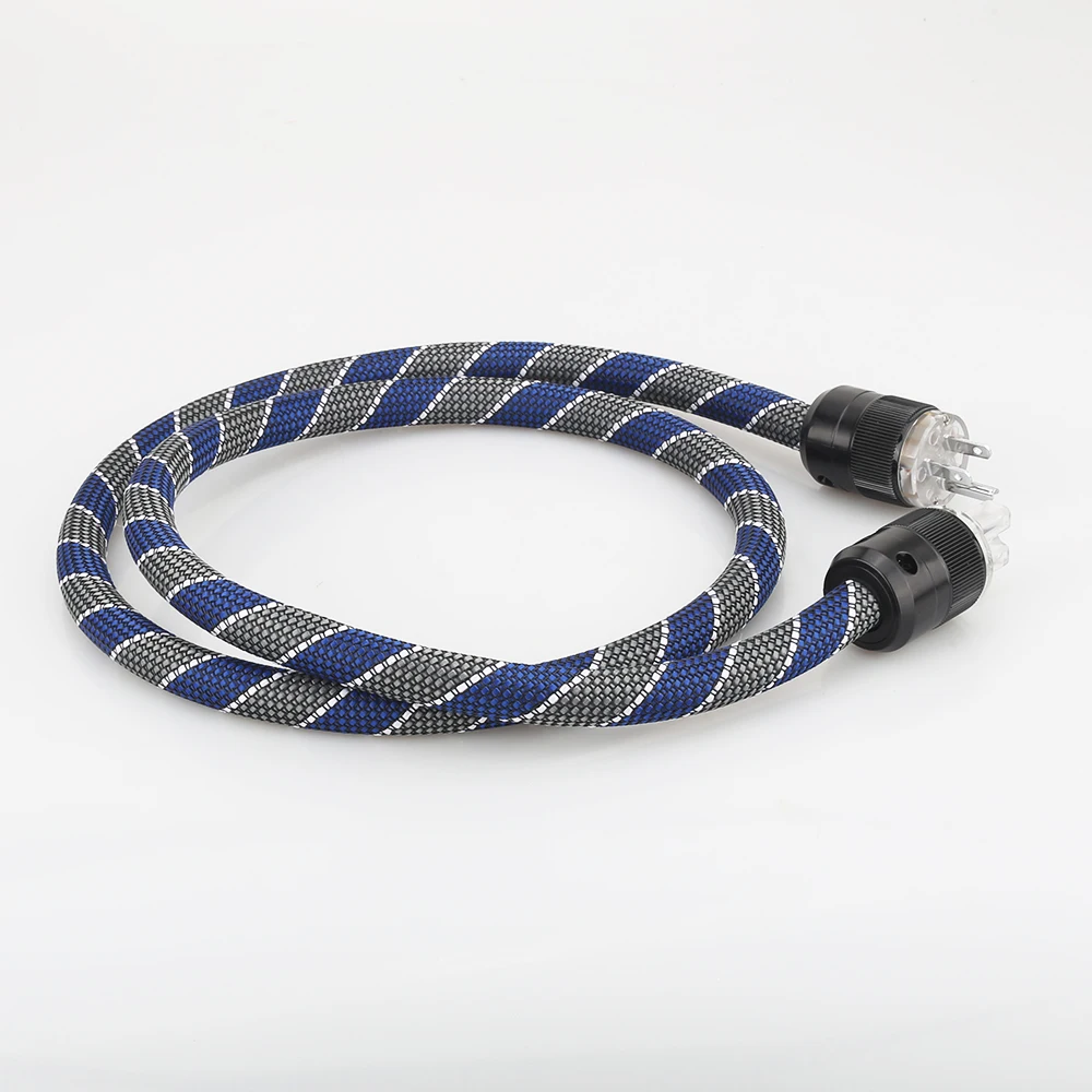 P101 DW34 HI End US AC Power Cable 3 Prong US Plug Power Cord Audio Grade HIFI Power Cable CD Tube amplifer headphone