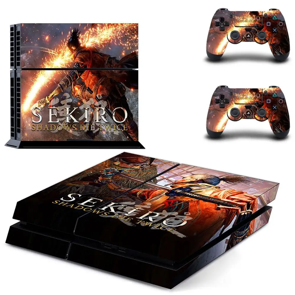 Sekiro Shadows Die Twice полное покрытие лицевые панели наклейка для PS4 Наклейка для playstation 4 консоль и контроллеры наклейка для PS4 наклейка