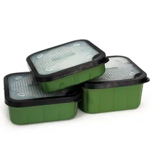 

Fishing Maggot Bait Boxes + Lids Live Bait Storage Box Bloodworms Bait Container With Breathable Fitting Lids Iscas Fish Tackle