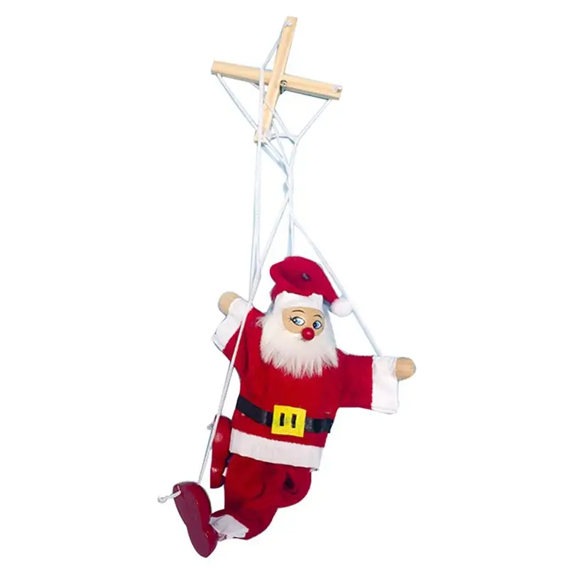 

Christmas Marionette Puppet Santa Snowman String Puppet Hanging Decoration Christmas Tree Decoration Children's Toys