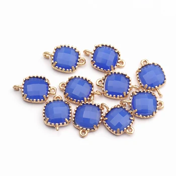 

Sanying M462 Colored copper metal handmade diy glass pendant for jewelry making accessories jewelry discovery 10pcs/lot