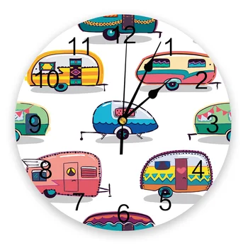 

Cute Cartoon Car Wall Clock Modern Design Home Living Room Office Cafe Decoration Art Wall Watch