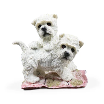 

Fashion Simulation Model West Highland Dogs Figurines Miniatures Home Decoration Crafts New Murals Furnishing Accessories Crafts