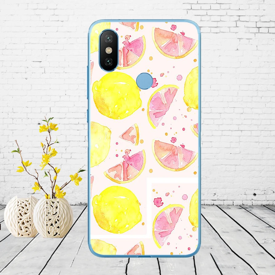 236DD Лето ананас лимонный кактус арбуз Мягкий силиконовый чехол для Xiao mi Red mi 6 6a mi 8 a2 lite note 5 6 pro 7 Case