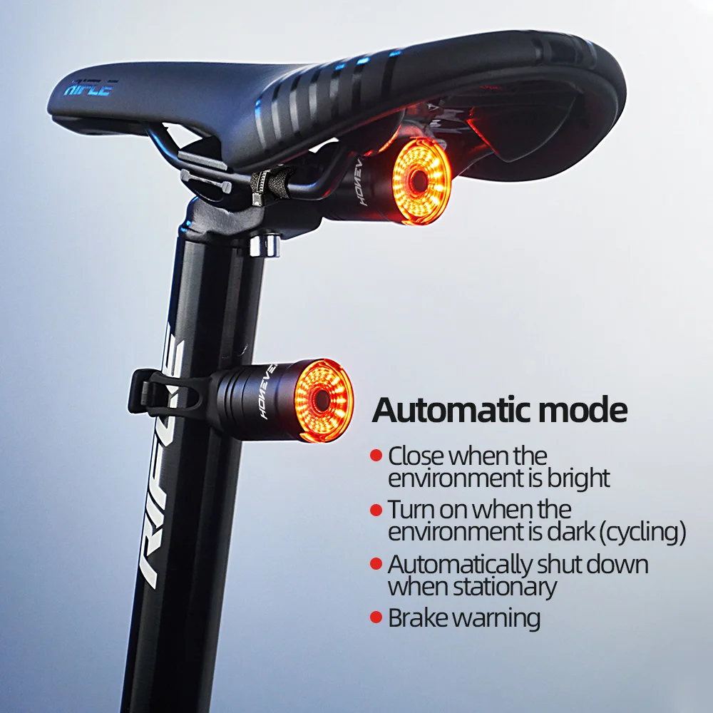 選ぶなら PADONOW Smart Bike Tail Light Rear Bicycle Brake Light USB Recha 卓上ライト  ENTEIDRICOCAMPANO