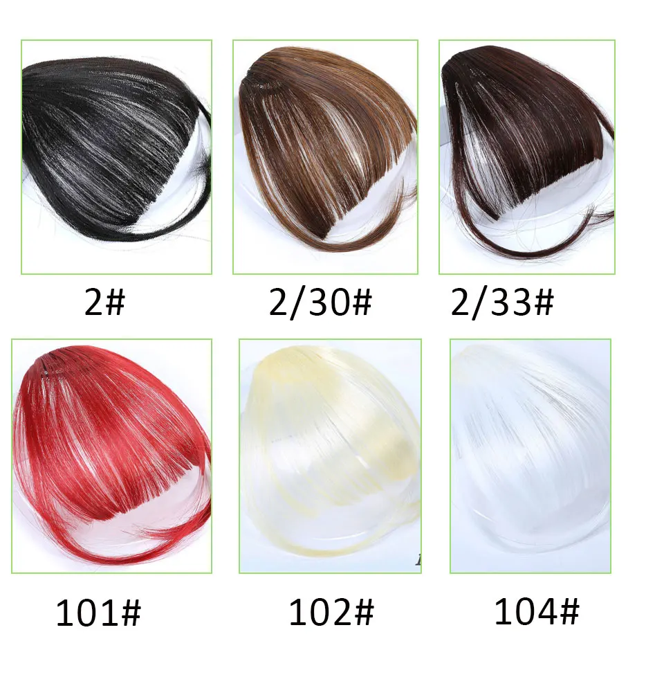 AOOSOO, 6 видов цветов, заколка для волос, челка, шиньон, синтетическая имитация челок, шиньон для наращивания волос на заколках