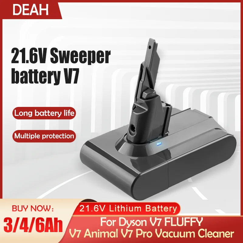 For Dyson V7 21.6v 4.0ah Lithium Rechargeable Battery For Dyson V7 Fluffy V7 Animal Pro Vacuum