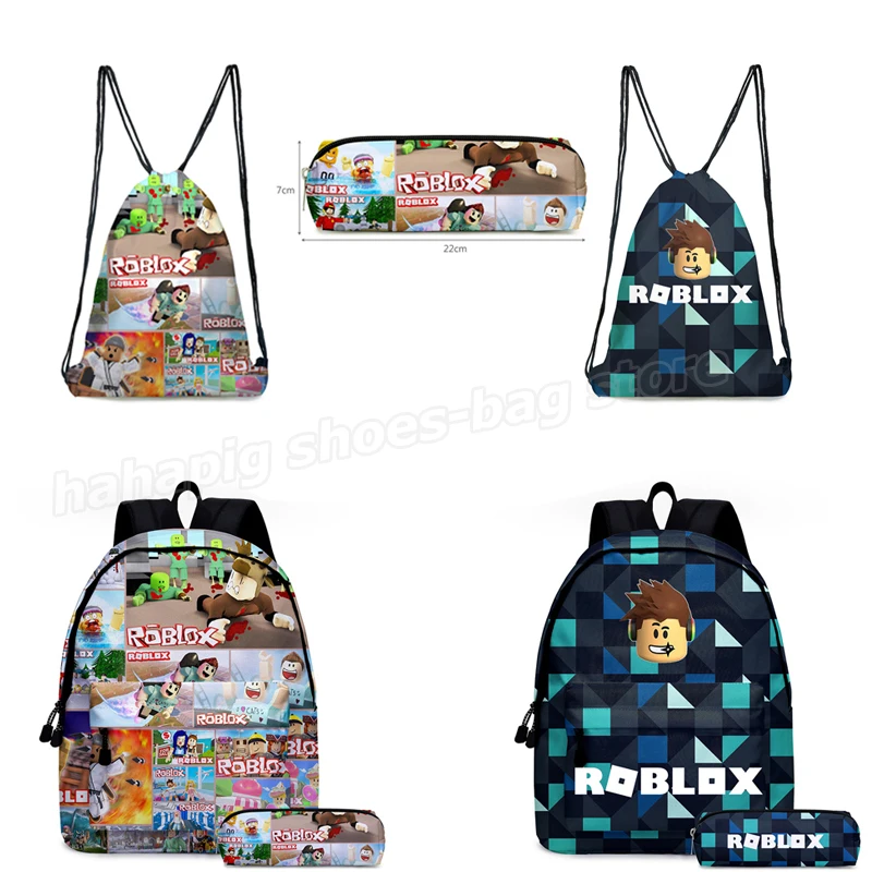 Школьный ранец Robloxs унисекс детский мультяшный рюкзак на шнурке для мальчиков