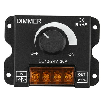 

Dimmer With Knob 12-24V Adjustable Strip Light Manual LED Lighting Easy Install Automatic Memory PWM Dimming Switch Control