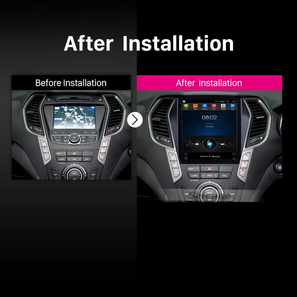 Discount Seicane Car HD 2Din Audio Car DVD Radio Multimedia player For Hyundai Santafe IX45 2015 2016 2017 Wifi GPS Navi Stereo Autoradio 1