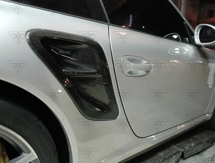 Для Porsche 911 997 Настоящее углеродное волокно боковой воздушный Совок Впускной RS Стиль