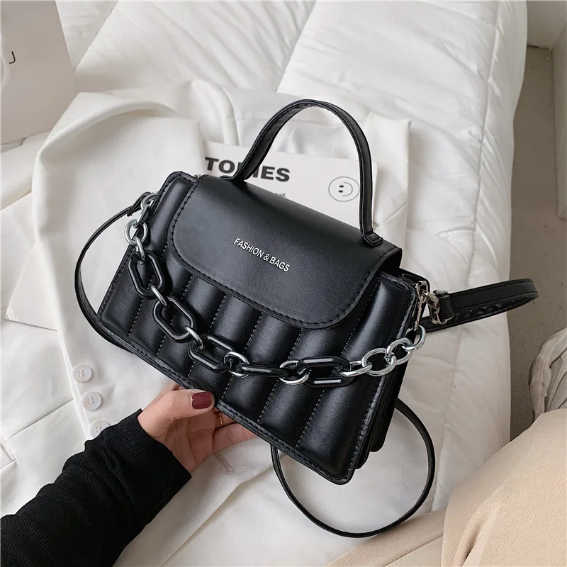 New Chains Shoulder Bag Women Solid Color Crossbody Bag Designer