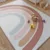 Милый Радужный коврик, ползающий коврик, мягкие ковры для спальни, гостиной, Противоскользящие коврики, ковер для детской комнаты, коврики, коврик - изображение