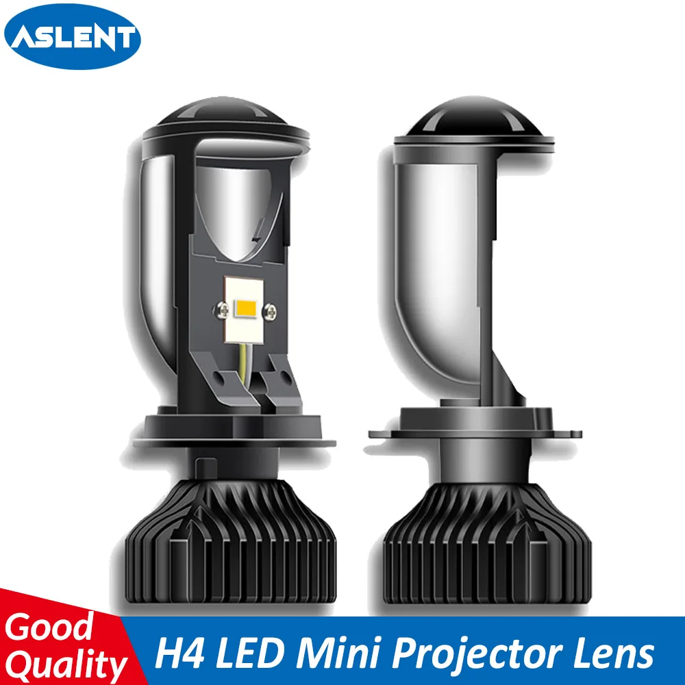 

ASLENT H4 9003 Turbo LED Mini Bi-LED Projector Headlight Lens 70W 6000K LED Headlamp Retrofit Car Styling High Low Lights 12v