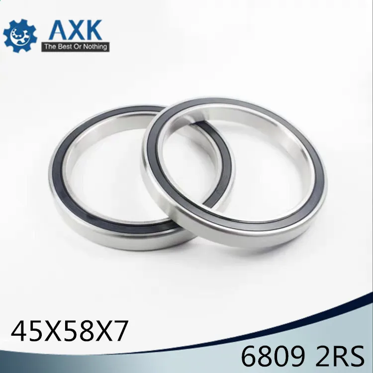 6809-2RS Bearing ABEC-1 (10PCS) 45x58x7 mm Metric Thin Section 6809 2RS Ball Bearings 6809RS 6809RS