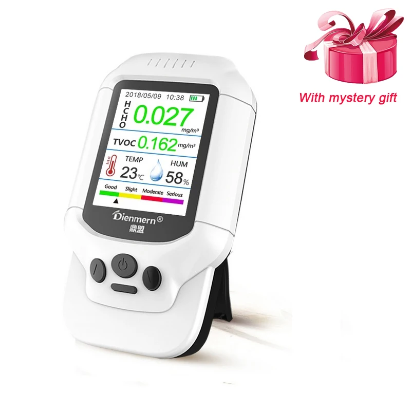 

HCHO TVOC Detector Temperature Humidity Color LCD Display Thermometer Hygrometer Analyzer Home Protection Air Quality Monitor