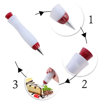 

Silicone Food Writing Pen Chocolate Cake Decorating Tools Kitchen Utensil Gadget Accessories