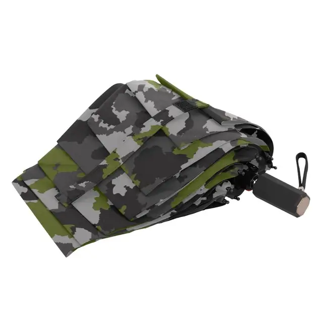 Szélálló Álcázási Esernyők 8 Rib Nem Automatikus Utazási Esernyő Három Összecsukható, Kompakt Eső Férfiak Számára - Image 5