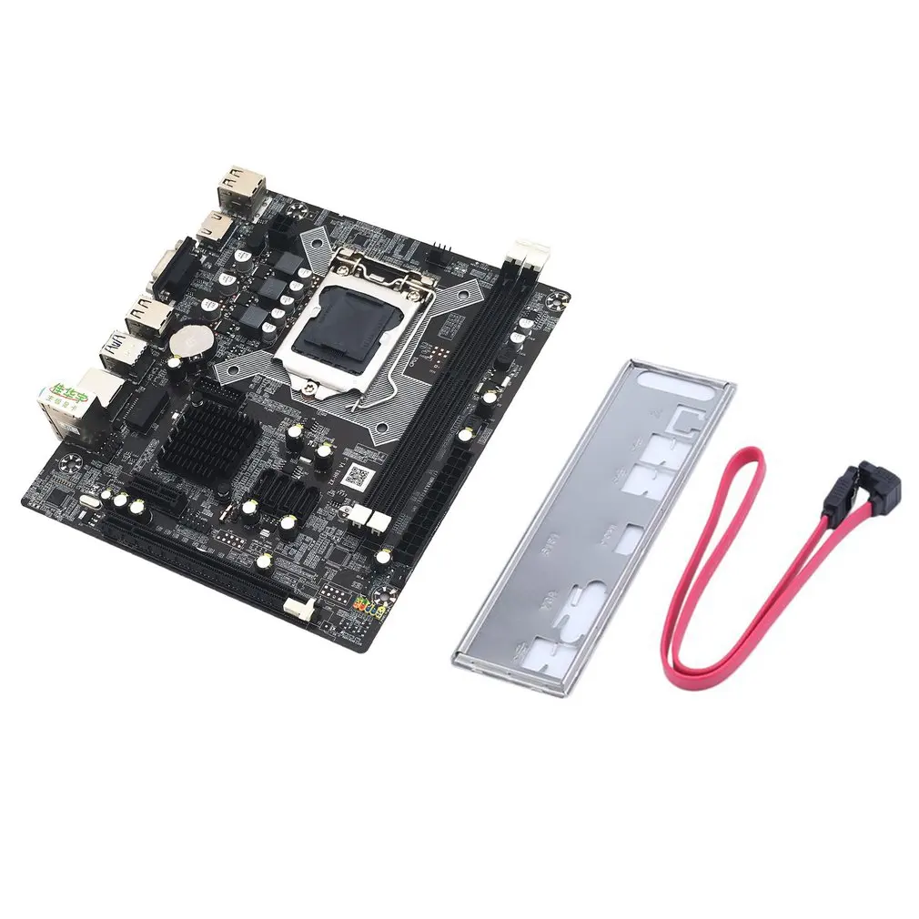 Desktop Computer Mainboard Motherboard,High Compatibity H81-1150 Computer Gigabit Ethernet Mainboard Motherboard Core CPU Board DDR3 Support LGA 1150