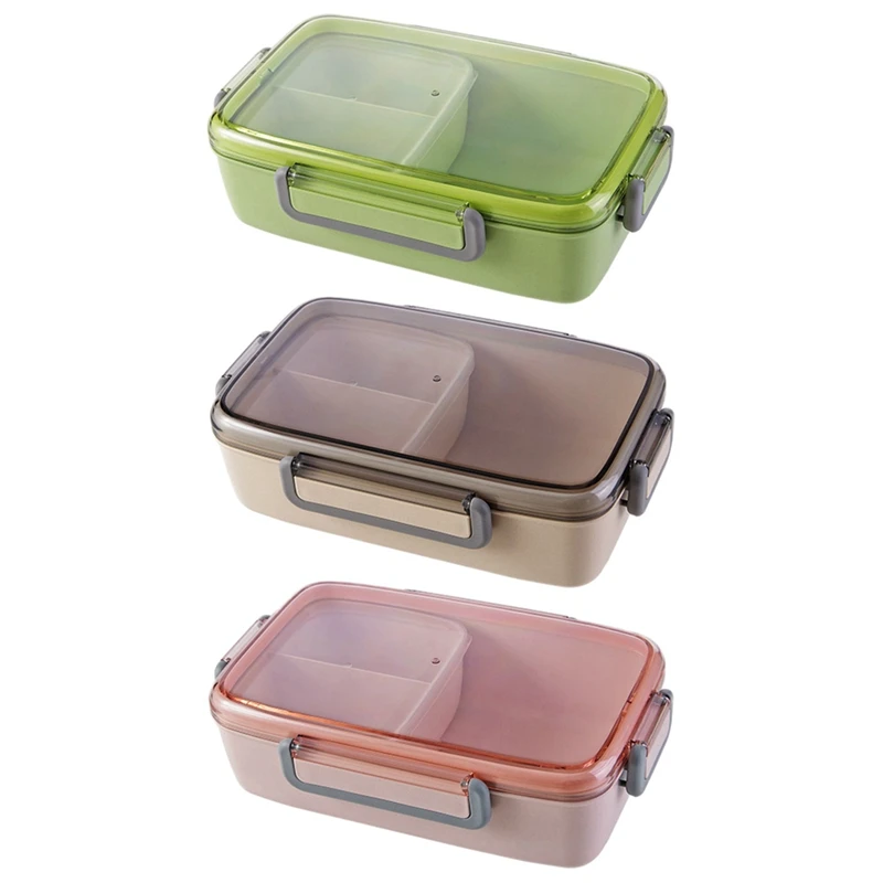 

Microwave Lunch Box Stable Leak-Proof Food Storage Container Children Kids School Office Portable Bento Box