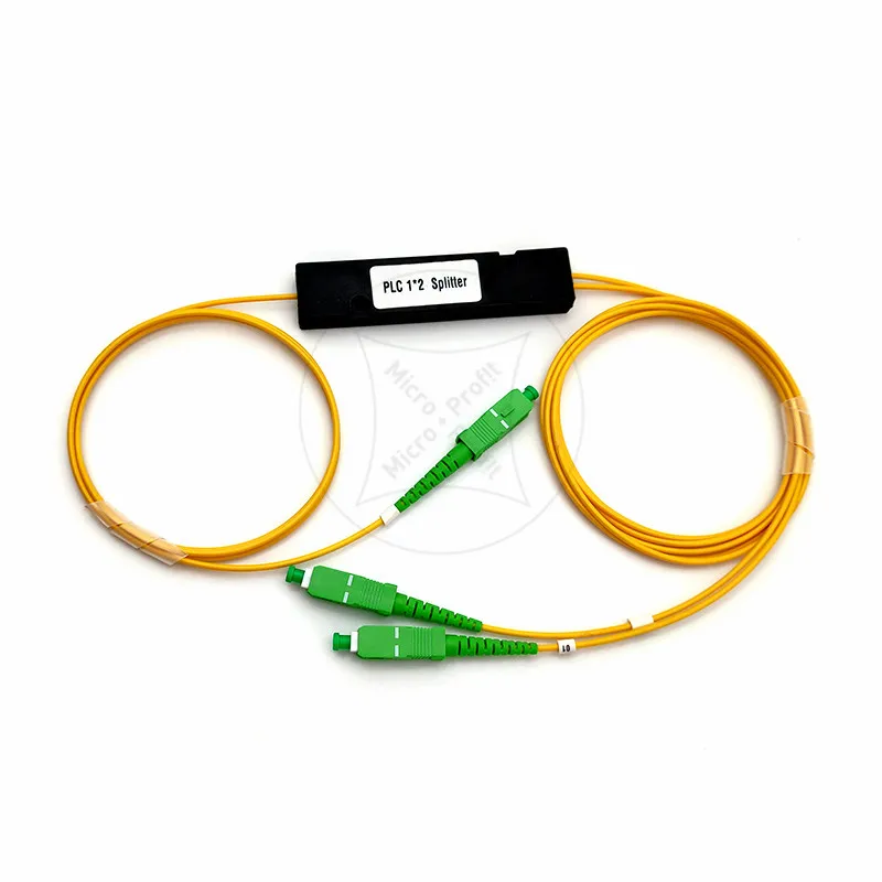Spedizione Gratuita 1 X2 Plc Singlemode Fibra Ottica Splitter Ftth Plc Sc/Apc 1X2 Plc Fibra Ottica Splitter Fbt Accoppiatore Ottico