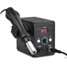 Цифровой горячий воздух-Пистолеты 2-в-1 выпаивания горячим воздухом под контролем Температура обслуживание машины горячего воздуха-Пистолеты