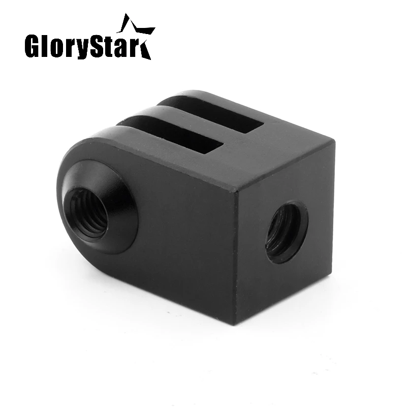 GloryStar Mini Tripod Mount CNC Aluminum Alloy Outdoor Sports Camera Base Adapter for GoPro Sjcam EKEN All 1/4&quot Screw Monopod |
