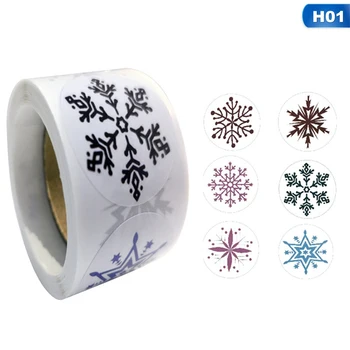 

Christmas Snowflake Sticker Winter Stickers Party Christmas Decorations For Home New Year Supplies
