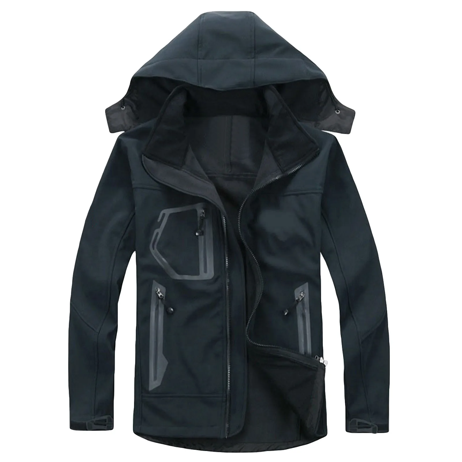 Unisex Ski Jacket Coat Warm Solid Winter Waterproof Windbreaker Hooded Raincoat Jacket Breathable Coat куртка зимняя женская 1