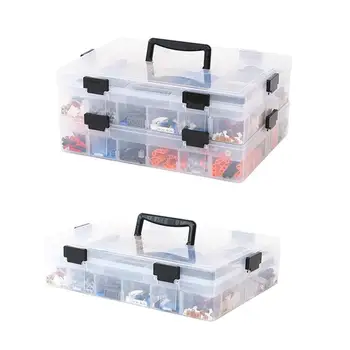

Large-capacity Multi-layer Children's toy storage box building block storage box plastic storage box transparent sorting box