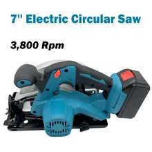 Makita – scie circulaire électrique multi angle, sans balais, puissance de coupe circulaire de 185mm pour marbre et bois, adapté à la batterie 18V